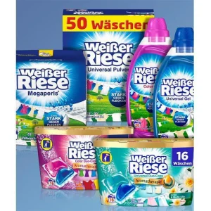 Weißer Riese Weißer-Riese Waschmittel Universal Gel, Vollwaschmittel, Gel, 3,5 Liter, 70 Waschladungen 9