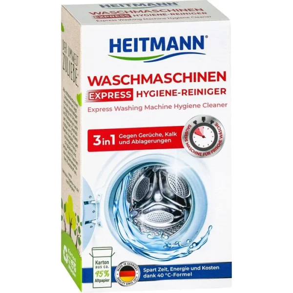 Heitmann Waschmaschinenreiniger 2942, 3in1 Express, Hygienereiniger, Pulver, 250g 1