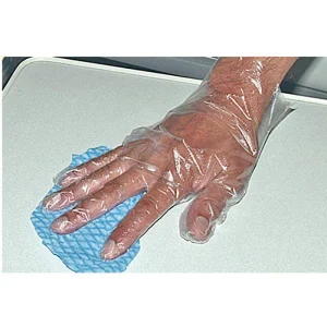 Nobamed Einmalhandschuhe Nobafol PE, Puderfrei, Transparent, 100 Stück, Größe M 6