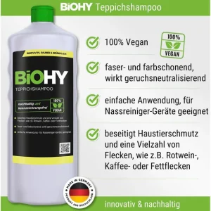 BiOHY Teppichreiniger 012-001, 100% Vegan, Bio-Konzentrat, 1 Liter 10