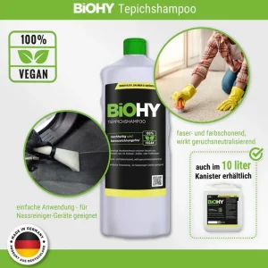 BiOHY Teppichreiniger 012-001, 100% Vegan, Bio-Konzentrat, 1 Liter 12